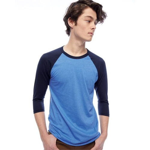 American Apparel Unisex 50/50 Raglan Three-Quarter Sleeve...