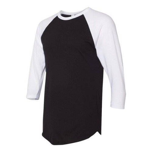 American Apparel Unisex 50/50 Raglan Three-Quarter Sleeve...