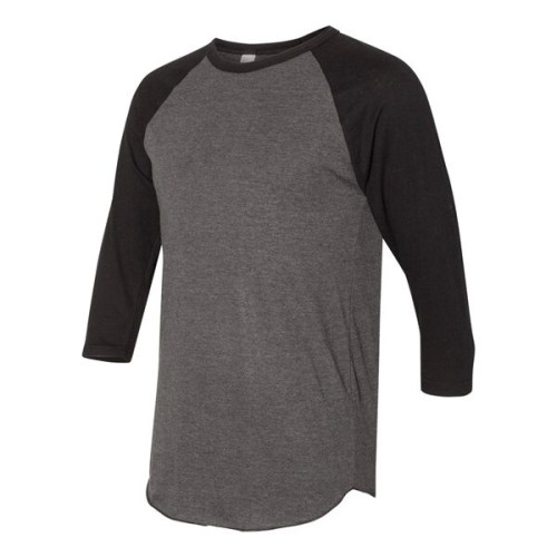 American Apparel Unisex 50/50 Raglan Three-Quarter Sleeve...