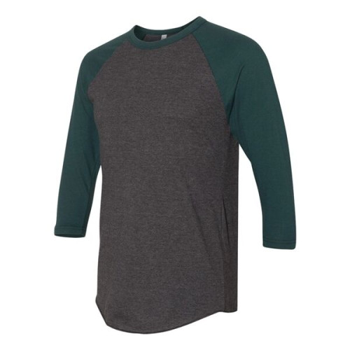American Apparel Unisex 50/50 Raglan Three-Quarter Sleeve...