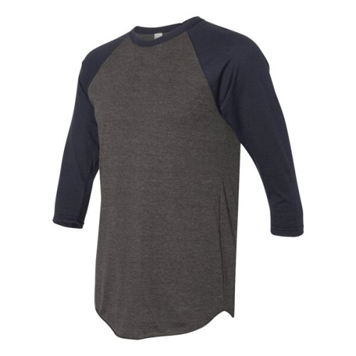 American Apparel Unisex 50/50 Raglan Three-Quarter Sleeve...