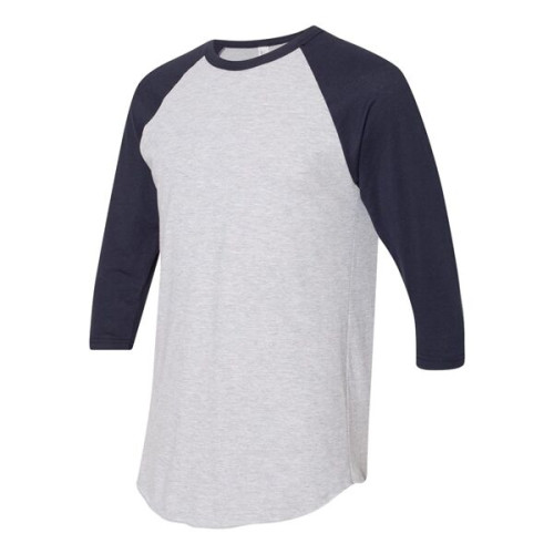 American Apparel Unisex 50/50 Raglan Three-Quarter Sleeve...
