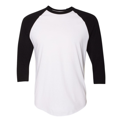 American Apparel Unisex 50/50 Raglan Three-Quarter Sleeve...