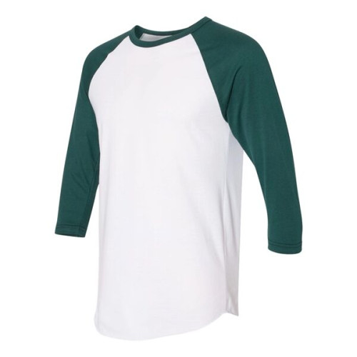 American Apparel Unisex 50/50 Raglan Three-Quarter Sleeve...