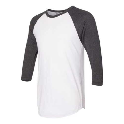 American Apparel Unisex 50/50 Raglan Three-Quarter Sleeve...