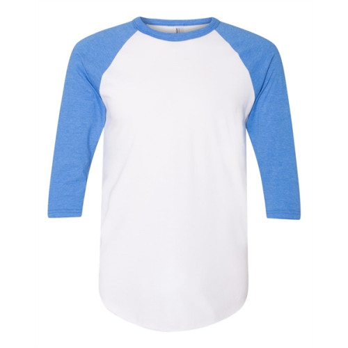 American Apparel Unisex 50/50 Raglan Three-Quarter Sleeve...