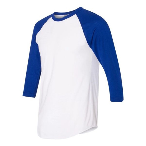 American Apparel Unisex 50/50 Raglan Three-Quarter Sleeve...