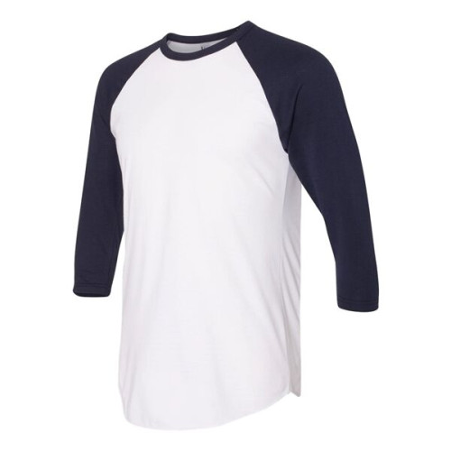 American Apparel Unisex 50/50 Raglan Three-Quarter Sleeve...