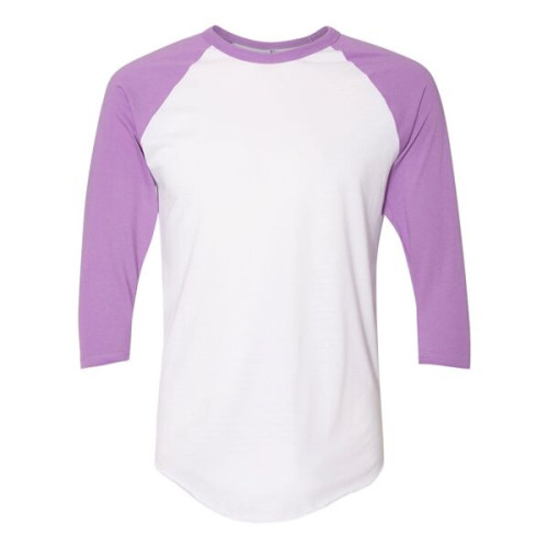 American Apparel Unisex 50/50 Raglan Three-Quarter Sleeve...