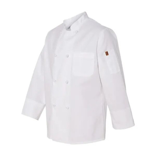 Chef Designs Eight Knot Button Chef Coat with Thermometer...
