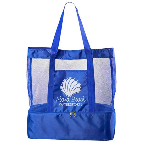 Nautical Polyester Insulated Beach Bag