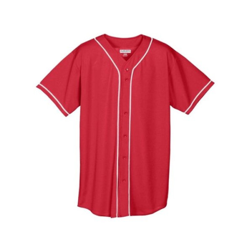 Augusta Sportswear Wicking Mesh Button Front Jersey with ...