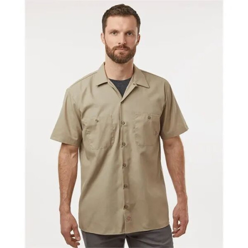 Dickies Men's Industrial Short Sleeve Work Shirt