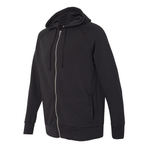 Alternative Vintage French Terry Hooded Full-Zip Raglan S...