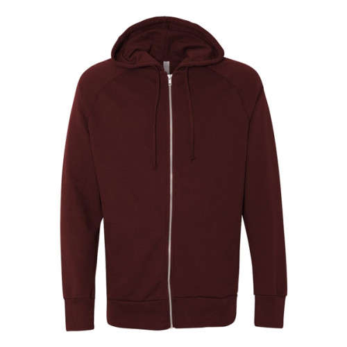 Alternative Vintage French Terry Hooded Full-Zip Raglan S...