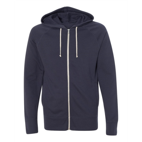 Alternative Vintage French Terry Hooded Full-Zip Raglan S...