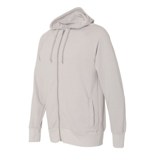 Alternative Vintage French Terry Hooded Full-Zip Raglan S...