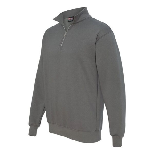 Bayside Unisex USA-Made Quarter-Zip Sweatshirt