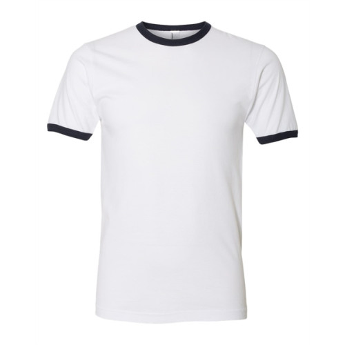 American Apparel Fine Jersey Ringer Tee