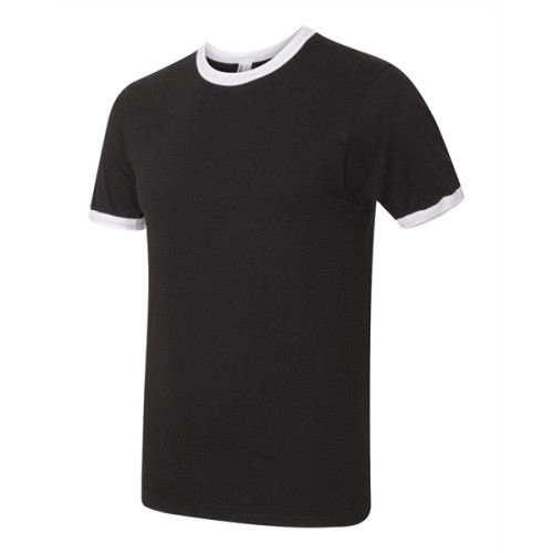 American Apparel Fine Jersey Ringer Tee
