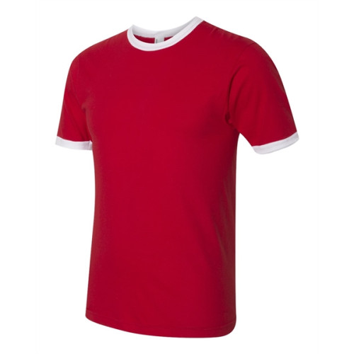 American Apparel Fine Jersey Ringer Tee