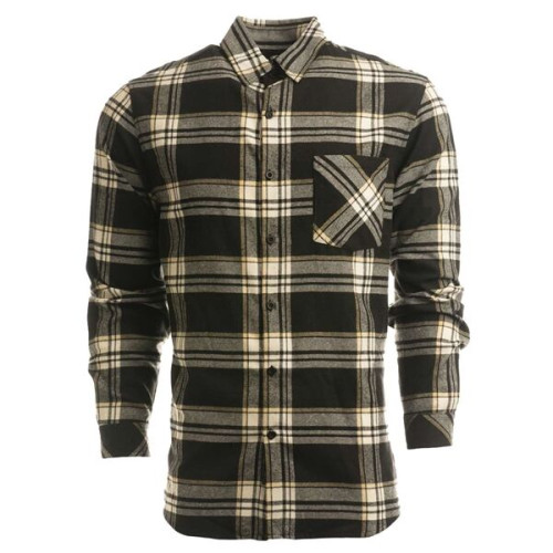 Burnside Men's Open Pocket Flannel Shirt