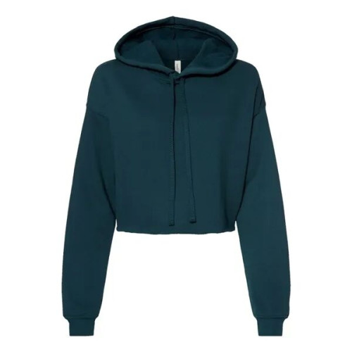BELLA + CANVAS Women's Crop Fleece Hoodie Sweatshirt