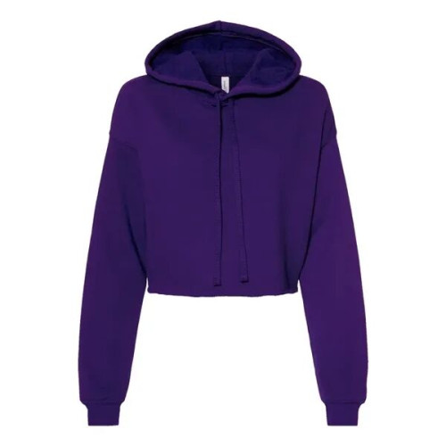 BELLA + CANVAS Women's Crop Fleece Hoodie Sweatshirt