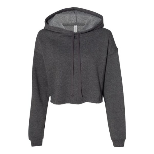 BELLA + CANVAS Women's Crop Fleece Hoodie Sweatshirt