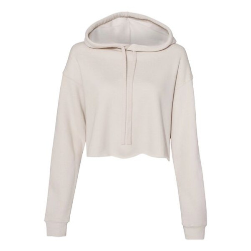 BELLA + CANVAS Women's Crop Fleece Hoodie Sweatshirt