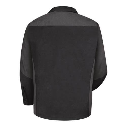 Red Kap Long Sleeve Automotive Crew Shirt - Long Sizes