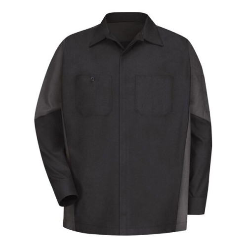 Red Kap Long Sleeve Automotive Crew Shirt - Long Sizes