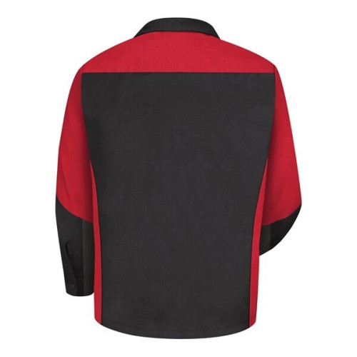 Red Kap Long Sleeve Automotive Crew Shirt - Long Sizes