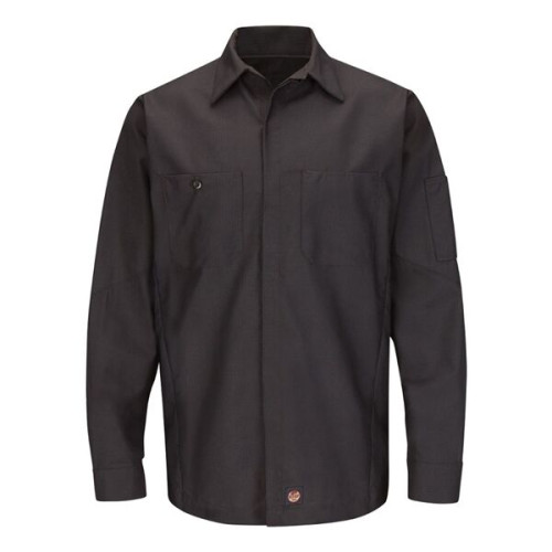 Red Kap Long Sleeve Automotive Crew Shirt - Long Sizes