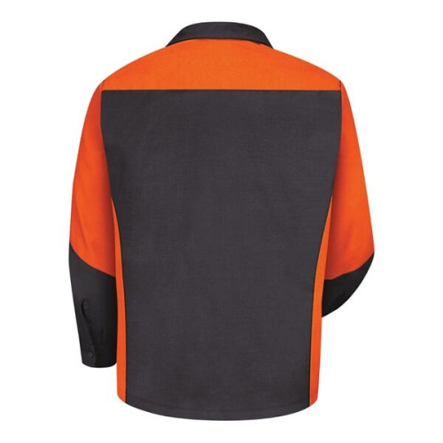 Red Kap Long Sleeve Automotive Crew Shirt - Long Sizes