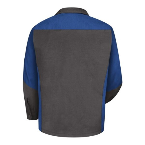 Red Kap Long Sleeve Automotive Crew Shirt - Long Sizes