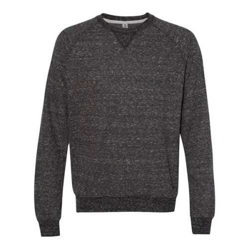 JERZEES Unisex Snow Heather French Terry Crewneck Sweatshirt