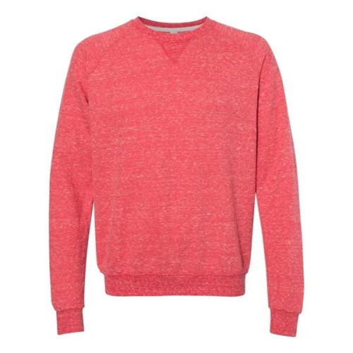 JERZEES Unisex Snow Heather French Terry Crewneck Sweatshirt