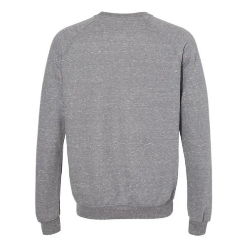 JERZEES Unisex Snow Heather French Terry Crewneck Sweatshirt