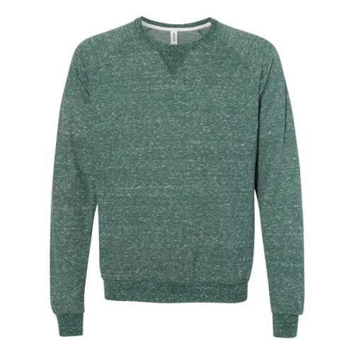 JERZEES Unisex Snow Heather French Terry Crewneck Sweatshirt