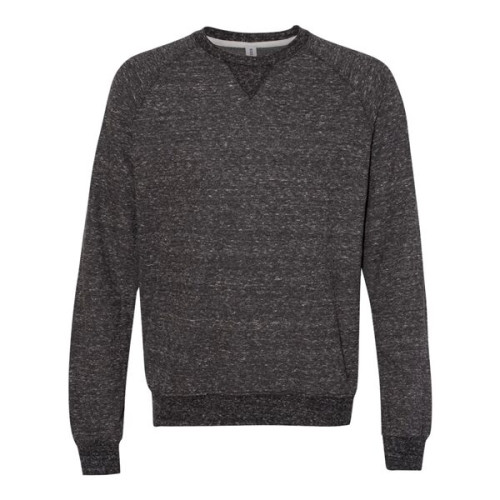 JERZEES Unisex Snow Heather French Terry Crewneck Sweatshirt