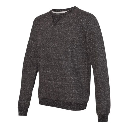 JERZEES Unisex Snow Heather French Terry Crewneck Sweatshirt