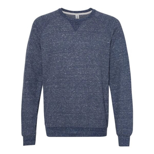 JERZEES Unisex Snow Heather French Terry Crewneck Sweatshirt