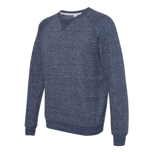 JERZEES Unisex Snow Heather French Terry Crewneck Sweatshirt