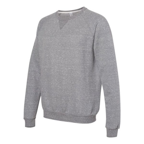 JERZEES Unisex Snow Heather French Terry Crewneck Sweatshirt