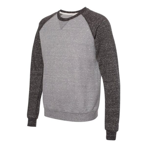 JERZEES Unisex Snow Heather French Terry Crewneck Sweatshirt