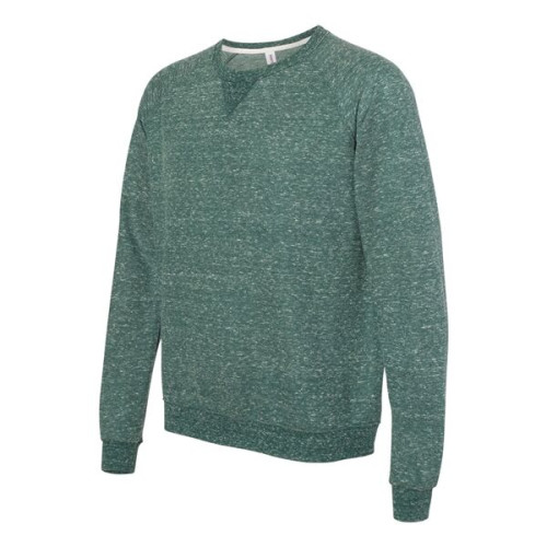 JERZEES Unisex Snow Heather French Terry Crewneck Sweatshirt