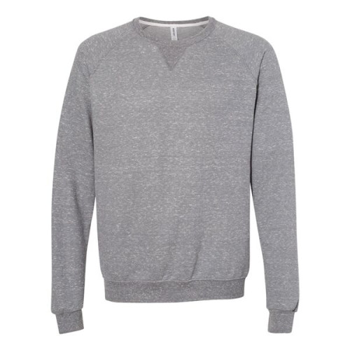 JERZEES Unisex Snow Heather French Terry Crewneck Sweatshirt