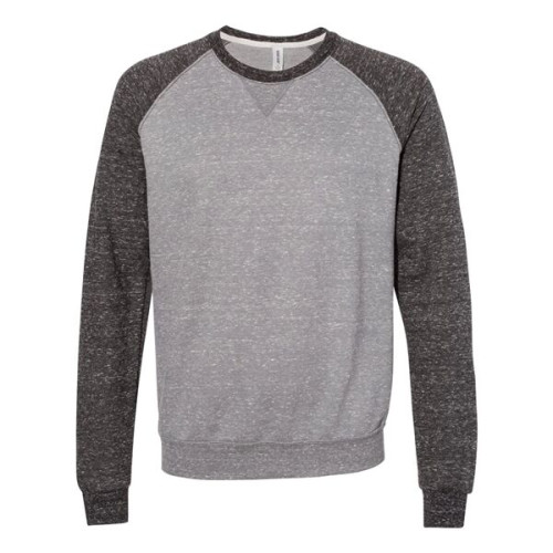 JERZEES Unisex Snow Heather French Terry Crewneck Sweatshirt
