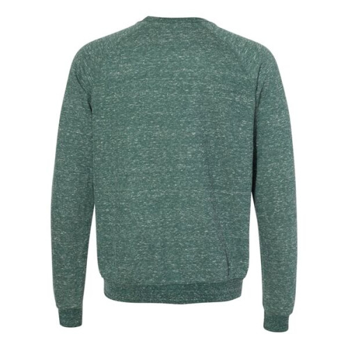 JERZEES Unisex Snow Heather French Terry Crewneck Sweatshirt